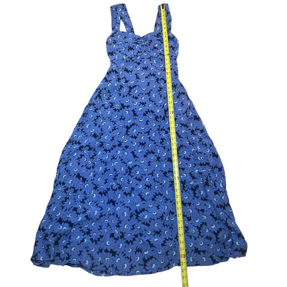 Free People NWOT Rosalee Midi Dress Floral Blue Size‎ Small - Picture 9 of 10